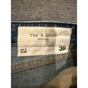 Rag & Bone Jeans Mens 38x26 Blue Fit 2 Slim Straight Denim